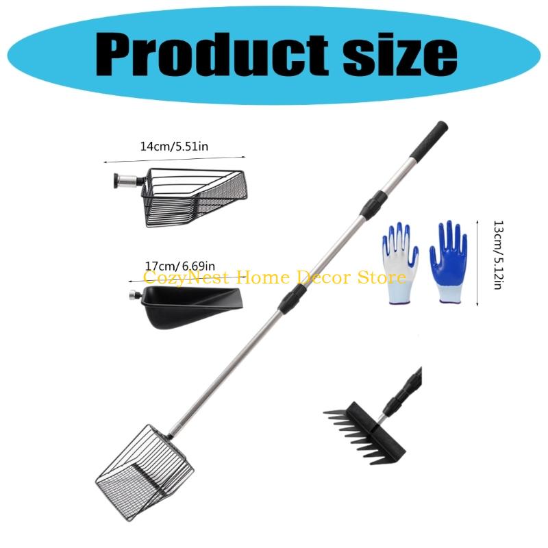 92MF MultiPurpose Animal Manures Scoops Stainless Steel Chicken Manures Cleaning Tool For Efficient Farm Cleaning Tasks