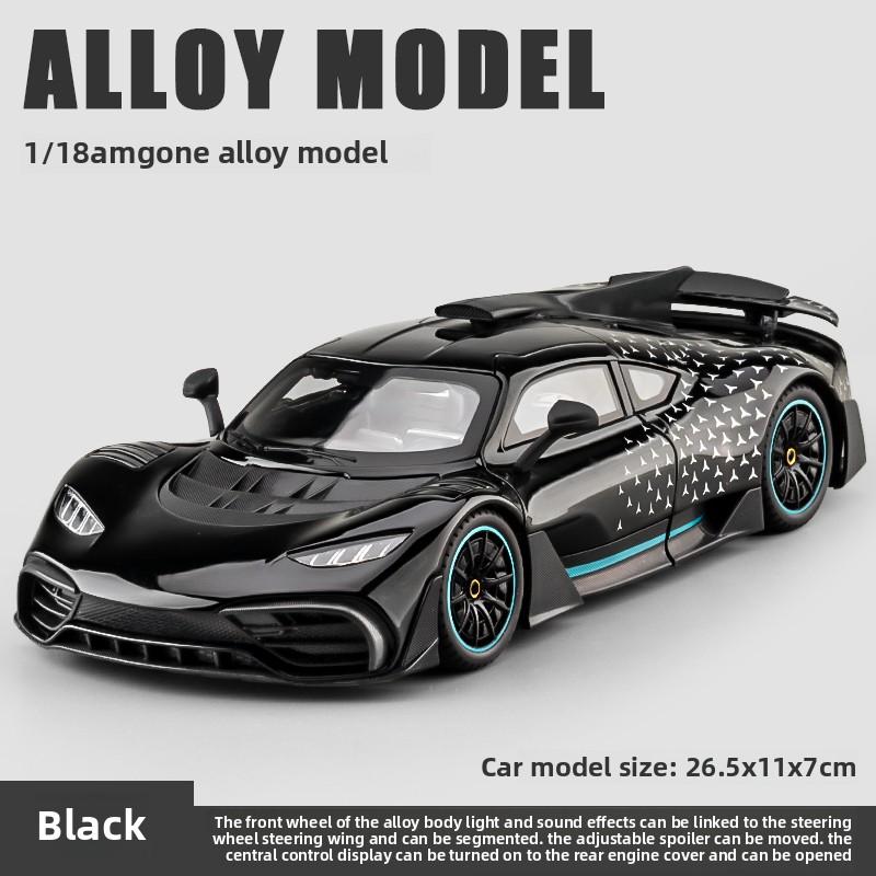 1:18 velkých modelů sportovních vozů Mercedes-Benz amg one, ozdoby a simulace, hračky z lehkých slitin, dárky k narozeninám pro chlapce.