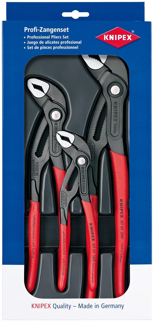 KNIPEX 002009V02 Cobra 3-piece Set, 180/250/300