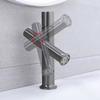 Bathroom Faucets Stainless Steel Basin Mixer Sink Faucet Gourmet Washbasin Tapware Hot Cold Water Tap Grey Household