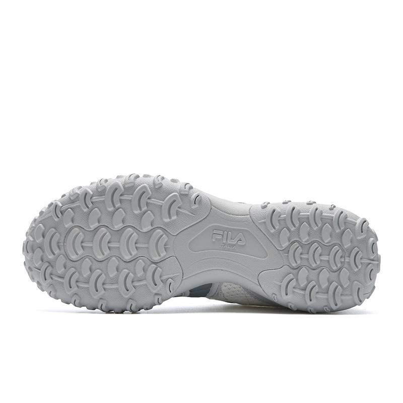 Fila ECHAPPE 2 Abrasion Resistant, Breathable, Lightweight Low Top Casual Shoes Women's Standard White/Lunar Rock Gray F12W622114FCL