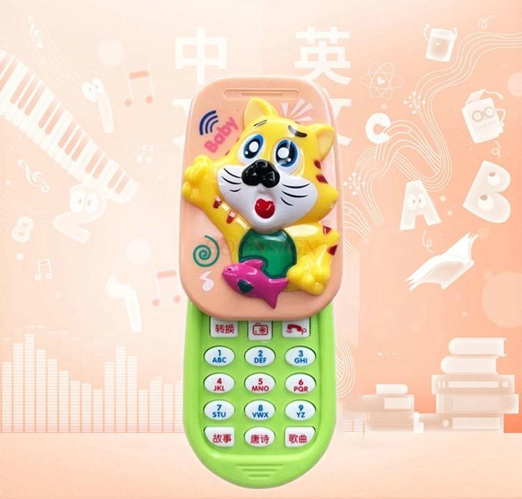 Baby Children Baby Slide Music Toy Mobile Phone Simulation Story Of Boys And Girls Toy Phone Bitable Non Flip Cover