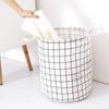 Foldable Laundry Basket  Japanese Cotton Linen Fabric Waterproof Dirty Laundry Toy Clothes Storage Basket