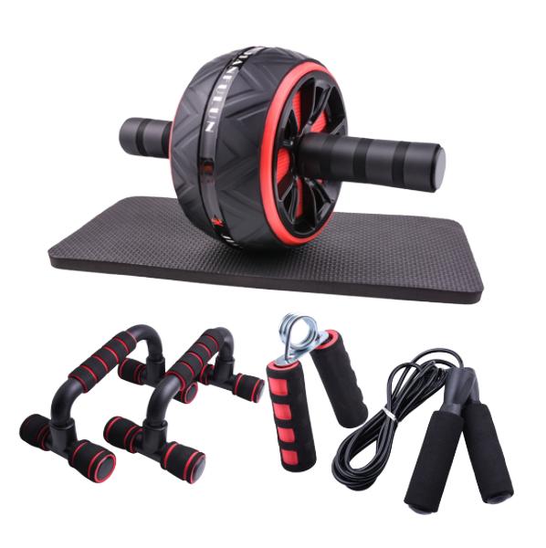 Klassisches Workout Bauchmuskelroller Rad Bauch Home Fitness Übung Bauchrad Rolle Bauchformer mit Kostenloser Knieauflage