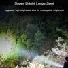 Super Bright LED Flashlight Long Distance Rechargeable Flashlight Waterproof Portable Camping Light COB Flashlight Dual Side
