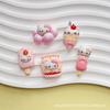 10Pcs New Mini Kawaii Cartoon Bright Food Kittenseries Flat Bottom Scrapbook  Diy Jewelry Making Hairwear Accessorie A36