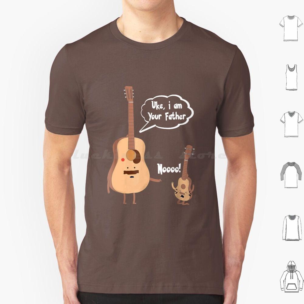 Uke I Am Your Father T Ukulele Guitar Music T Shirt Cotton Men Women DIY Print Funny Guitarist Guitar Player Birthday Christmas