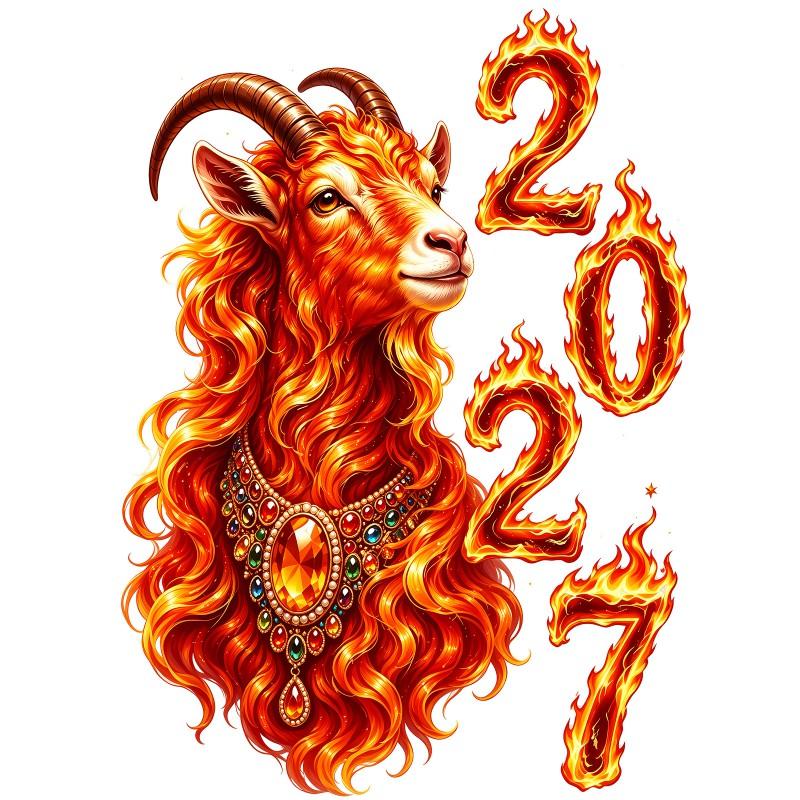 2027 Russian New Sheep Window Stickers Zodiac Glass Decals Home Commercial Decor