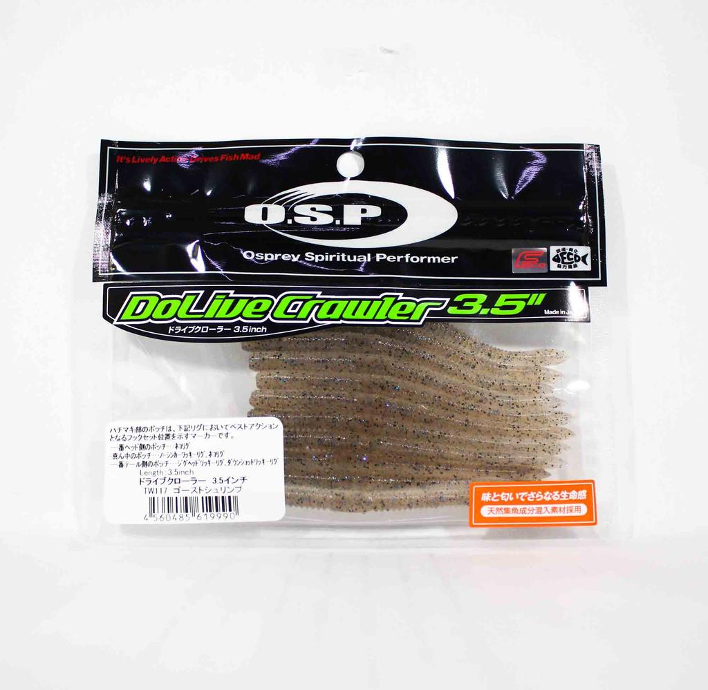 OSP Soft Lure Dolive Crawler 3.5 Inches TW-117 (9990)