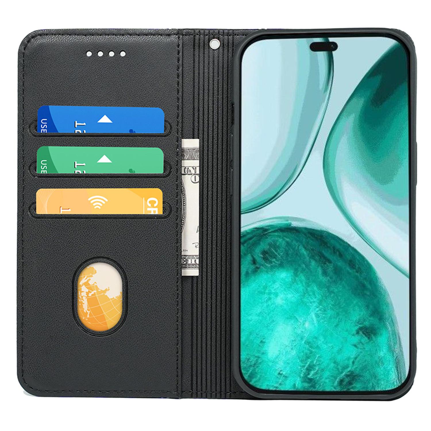 

HX01 Для Honor X8c 4G Чохол-гаманець Магнітна застібка Шкіряний чохол для телефону Red