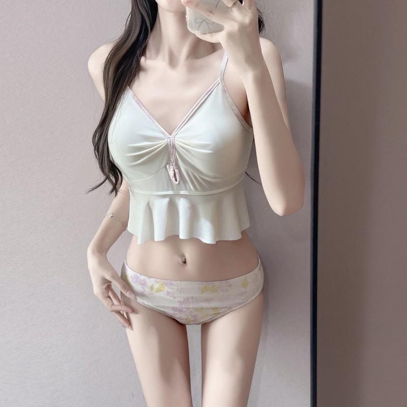 Women's Skirt Split Swimming Suit Vacation Three-piece Set Sweet High-end Hot Swimsuit