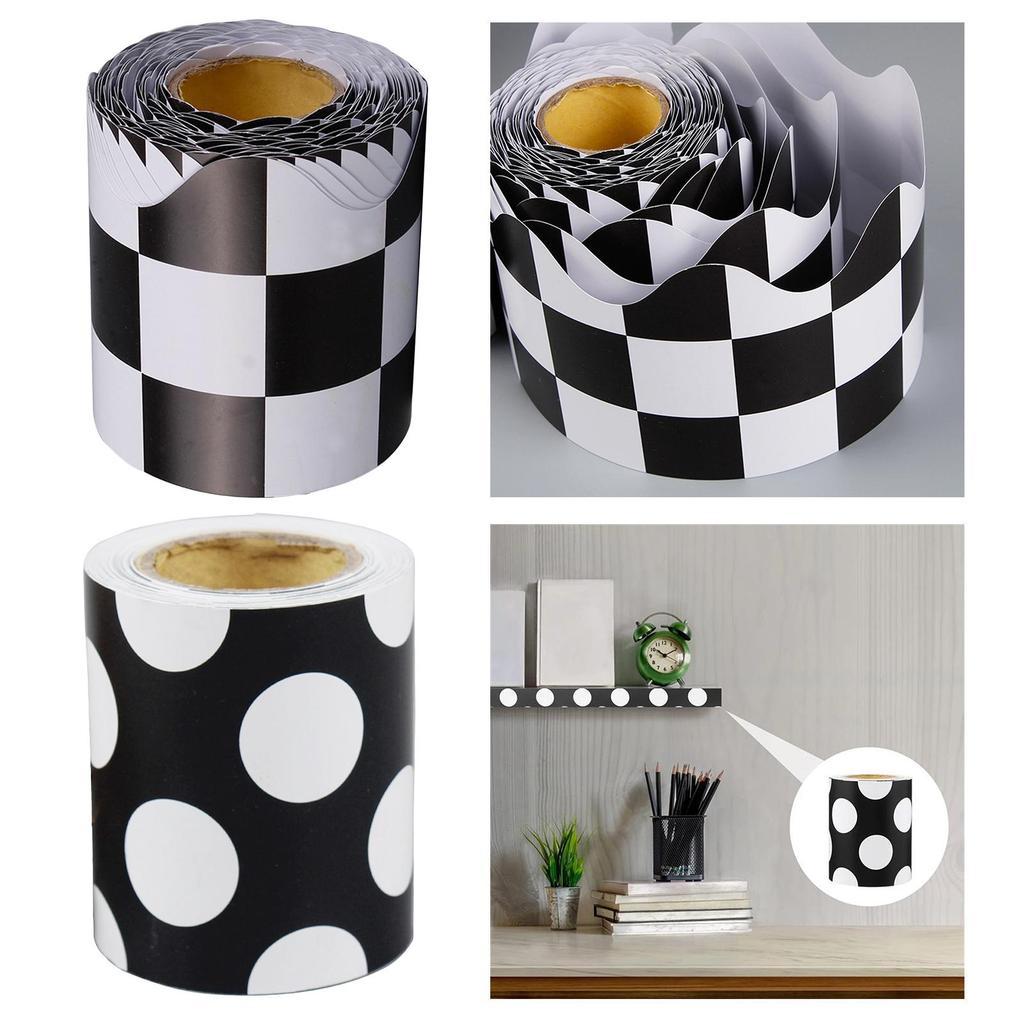Bulletin Border Trim Decorative Blackboard Desks Straight Border Stickers