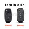 For Renault Gt Line Sandero Stepway Logan Clio5 Arkana Kadjar Captur Megane 2/3 Buttons Gun Grey Tpu Car Key Case Fob Cover