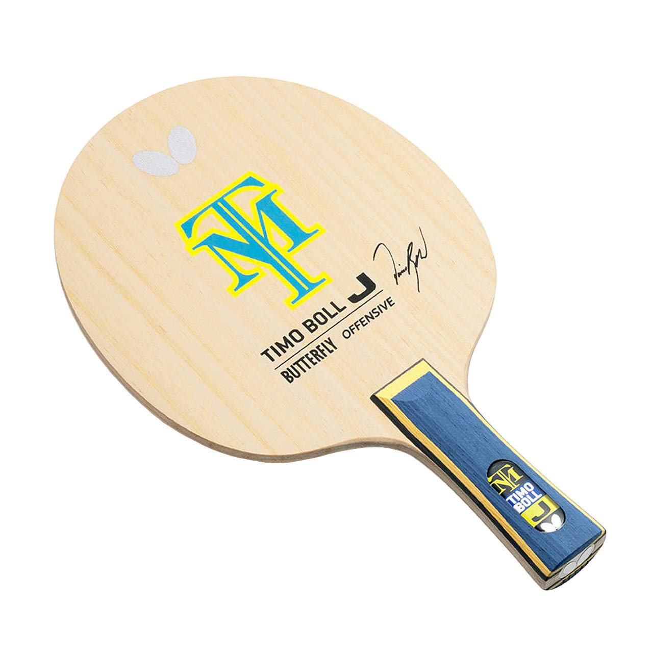 

Butterfly Table Tennis Racket, Timo Boll J Shakehand, Offensive, 5-Ply Plywood, for Kids (Ages 4-9), Beginner s, Flare, Large Ball Compatible, 36931