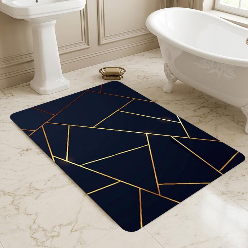 Golden Geometry Living Room Nonslip Area Rug Soft Carpet For Bedroom Game Playroom Sofa Office Home Decor Doormat Christmas Gift C9301883