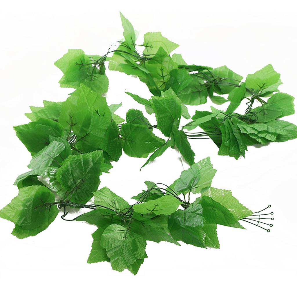 Versatile Ivy Leaf Garland Silk+Plastic Material Fake Vines for Swings, Balconies, and Wall Hangings