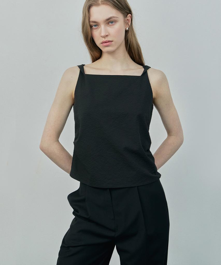 IHR Single-Pleat Wide Trousers / Black