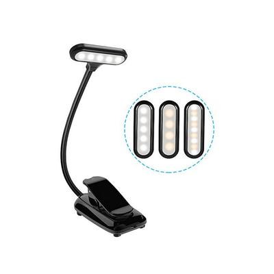 Musikksporlys LED-bordslampe med klemme Profesjonelt notestativlys 3 lysstyrkemoduser