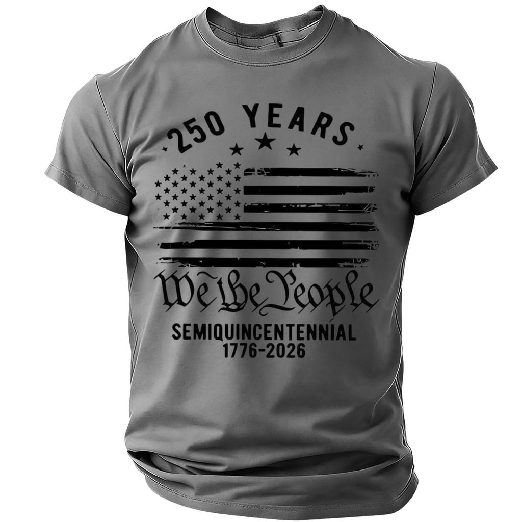 Men's Casual Round Neck Lightweight Breathable Short-Sleeve Top