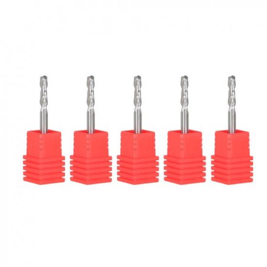 

5 Pack 2 Flute End Mill 1/8 Diameter 1/2 Cut Length 1-1/2 Overall Length