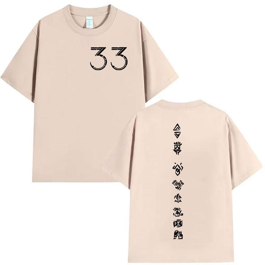 Clair Obscur Expedition 33 T Shirt Men Women Vintage Fashion Cotton Short Sleeve Tshirts Hot Game Fans Gamer Clothing Tshirt
