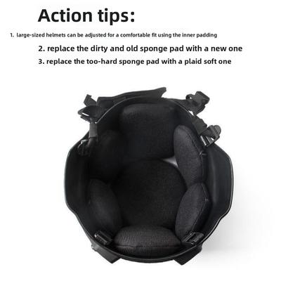7pcs New Flexible Helmet Pads Soft Adjustable Helmet Lining Portable with Adhesive Replacement Foam Travel
