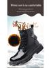 Winter Men's Genuine Leather Martin Boots – Warm, Versatile, Trendy Work Boots