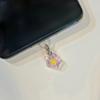 Cute Transparent Star Phone Dust Plug Colorful Star Charm Kawaii Phone Accessories For IPhone Gift for Girlfriend2