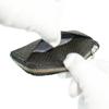 Indenya Inden Coin Purse F Coin Purse 05 Deerskin Black x Black Lacquer Small Checkered Pattern 1005-01-167