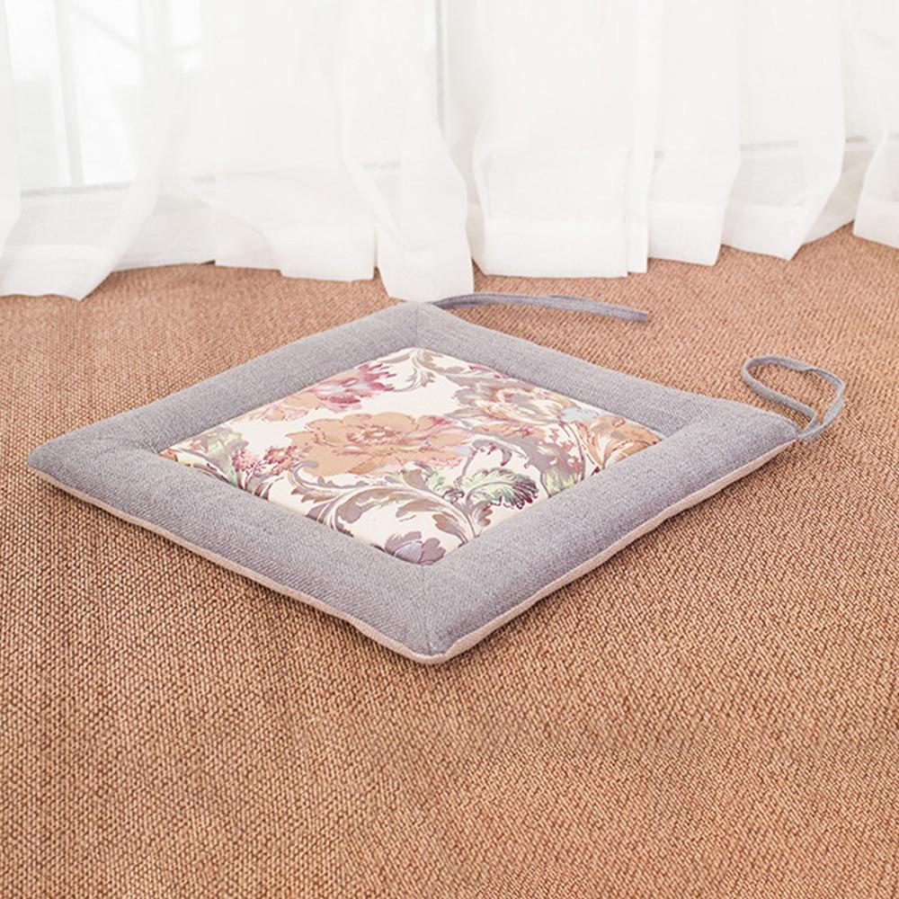 New Removable Linen Chair Cushion Thickened Washable Chair Cushion Breathable Soft Seat Cushion