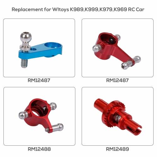 GoolRC - Aluminum Alloy Upgrade Servo Arm Horn Steering Arm Parts for Wltoys K989 K999 K979 K969 RC Car