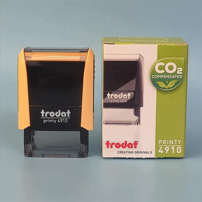 Trodat Austria Self-Inking 4910 Unengraved Square Text Stamp