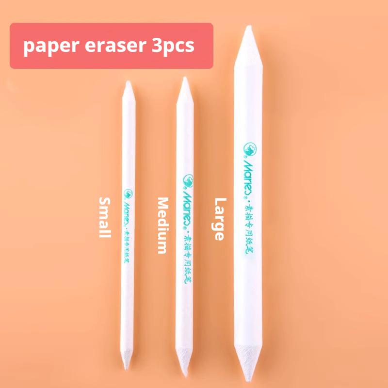 

Artist Blending Pen Washable Dual-Tip Sketch Rubbing Sponge Brush Reusable Drawing Art Blenders Correcting Lightening&Highlight
