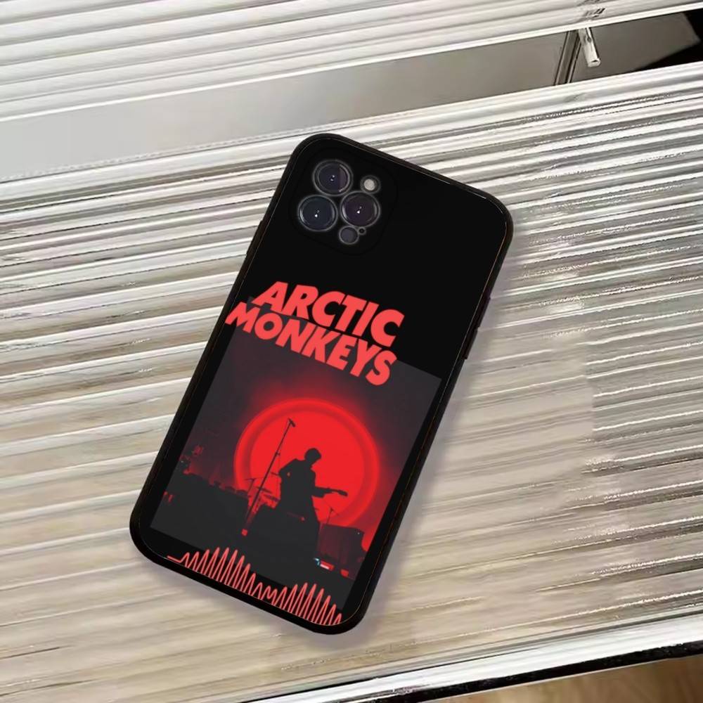 A-Arctic M-Monkeys Band Phone Case For iPhone 17,16,15,14,13,12,11 Plus,Pro Max,XS,Soft Silicone Black Cover