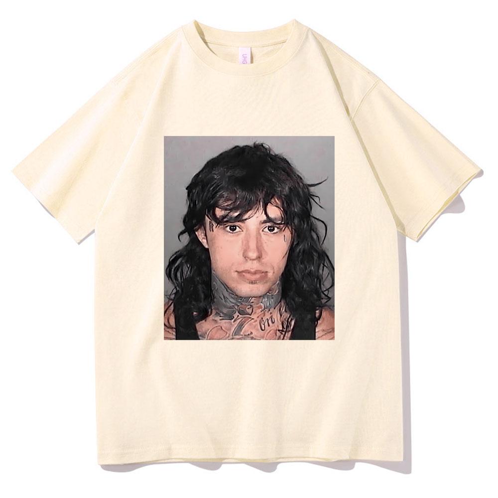 

Ronnie Radke Mugshot Tshirt Unisex Women Fashion Streetwear Summer Male Pure Cotton Short Sleeve Unisex Vintage Oversized T Shirts 4XL