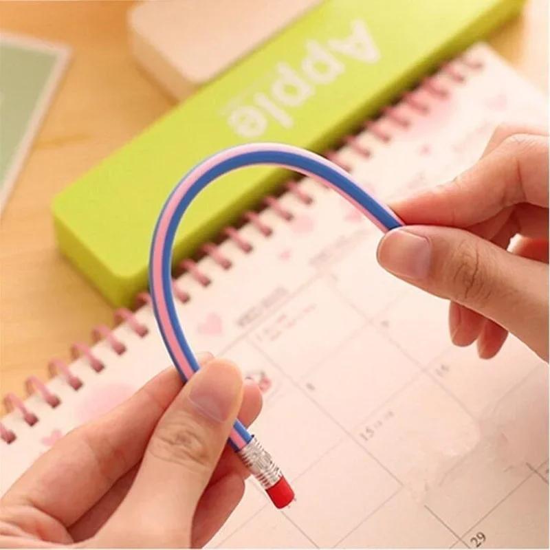 5pcs/lot random Creative stationery folding, constant bending, soft pencils, deformed pencils, elementary school gifts, prizes