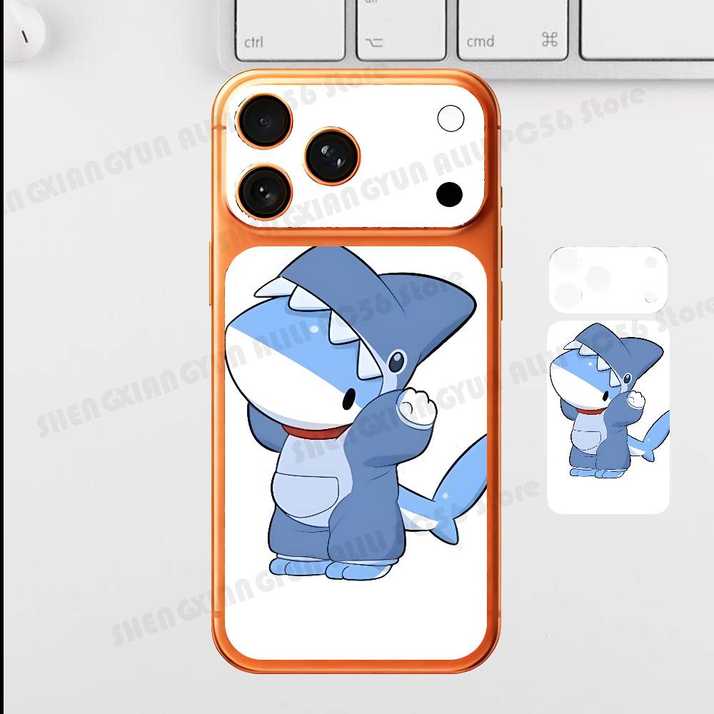 Cut Shark Plain Decal Skin For IPhone17 Pro ProMax Back Film Cover Wrap Anti-scratch Durable Sticker