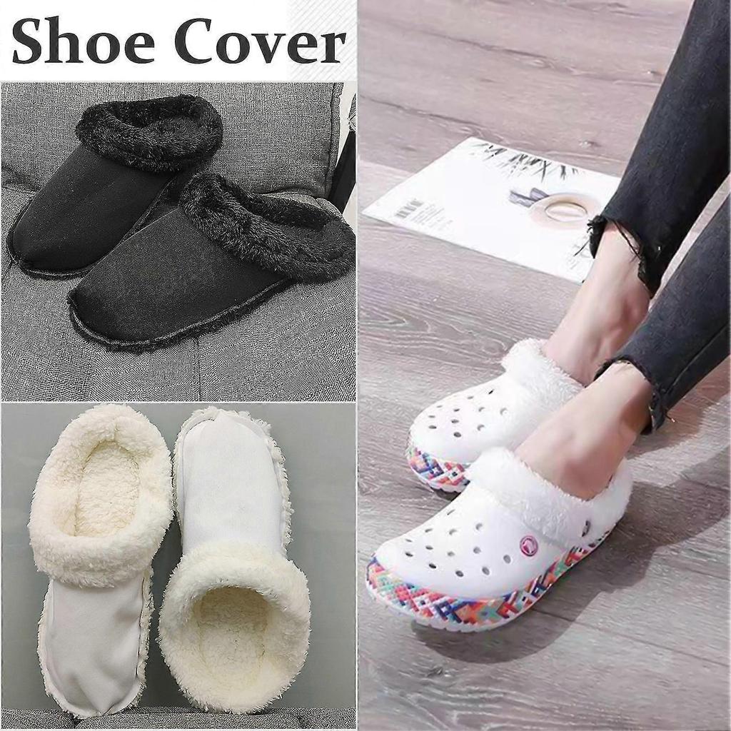 Unisex Hole Shoes Plush Warm Insoles Replacement Thickened Comfy Themal Shoe Cover for Playing Sports