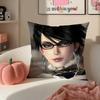 Game stylish Game BBayonetta 3 Cushion Cover Pillowcase Short Plush Invisible zipper Room Sofa Cushion Cover