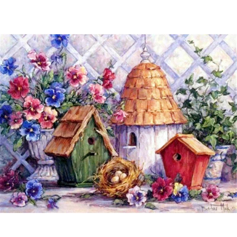 Full 5D Diy Diamond Painting House Scenery Diamond Embroidery Kits Full Lay Cross Stitch Home Decor Handmade Gift