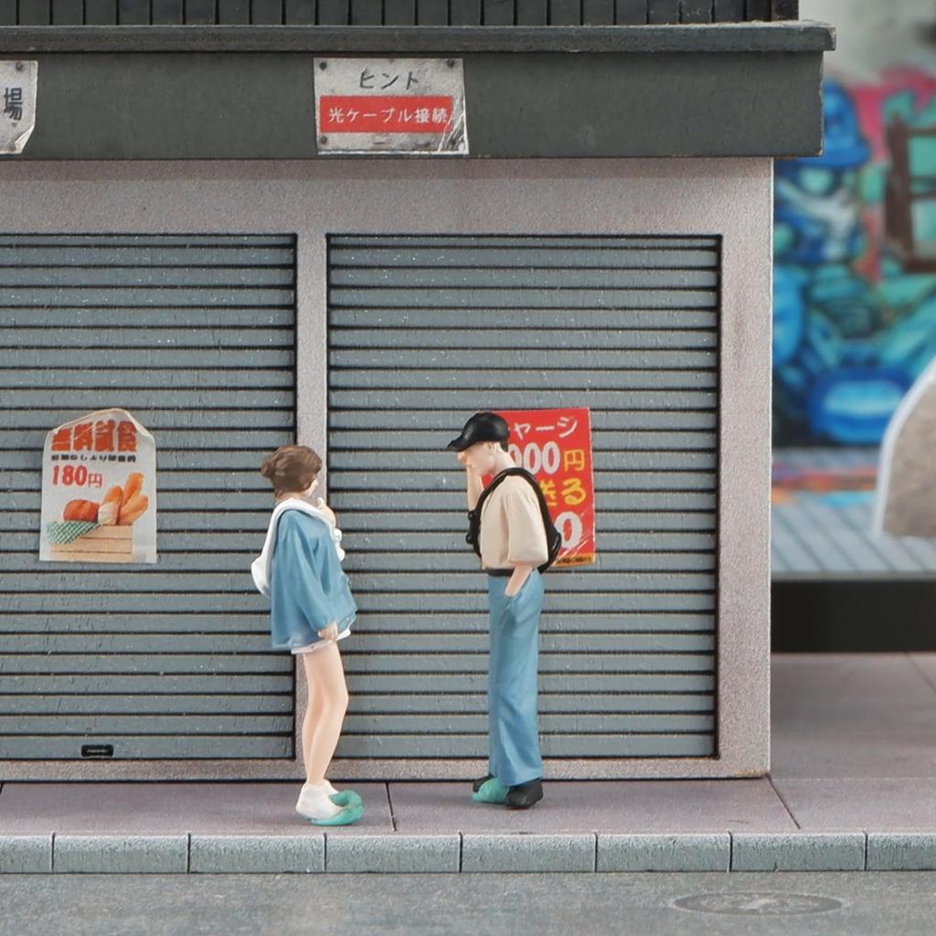 Shoucangjia Hand-painted 164 Scale Figure Miniature Figurine Resin Mini Doll Model Creative Photo Sand Table Scene Prop DIY Landscaping Display,