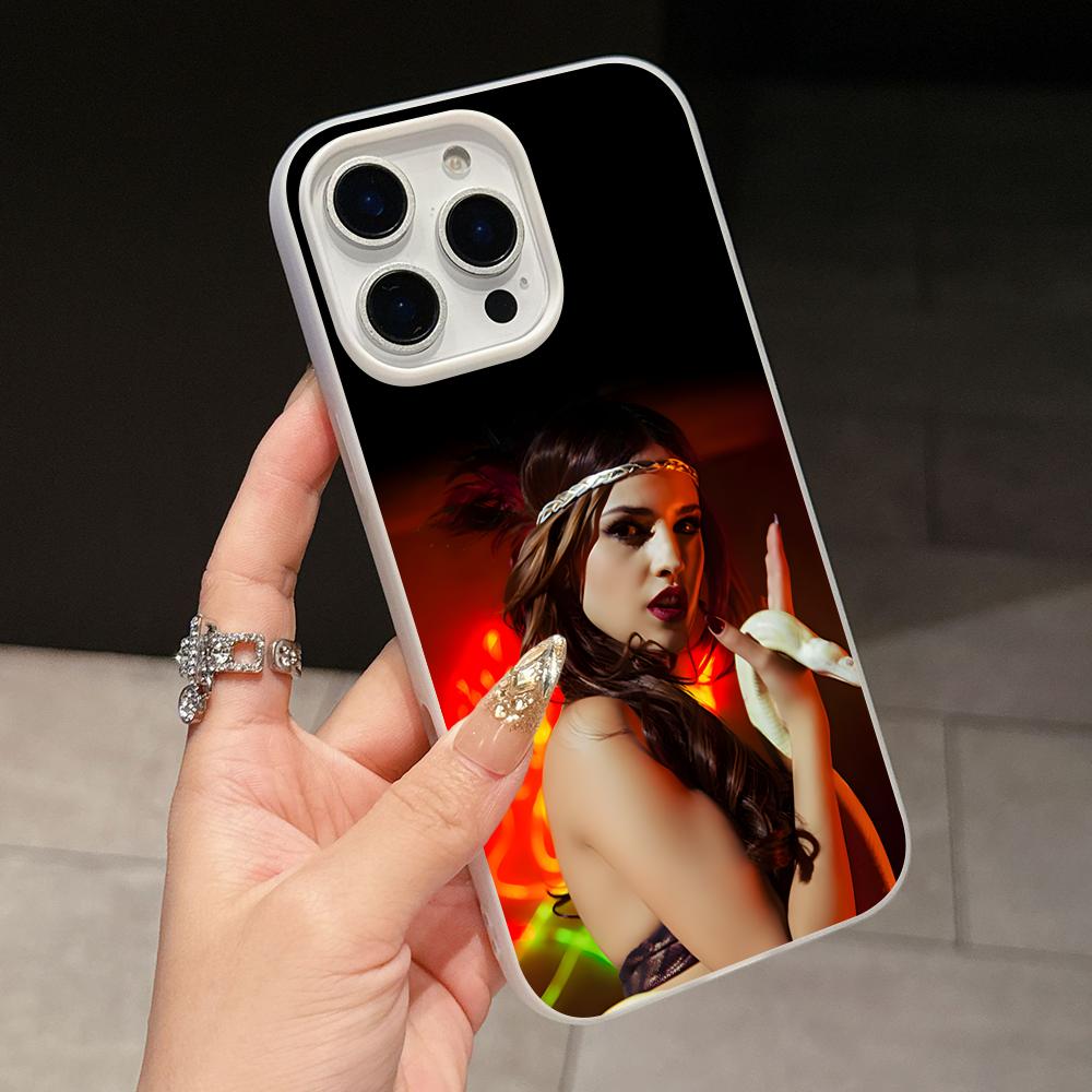 Fashion Eiza Gonzalez Jelly Double layer White Mobile Phone Case for iPhone 17 16 15 14 13 12 11 Air Pro Max Plus Protective