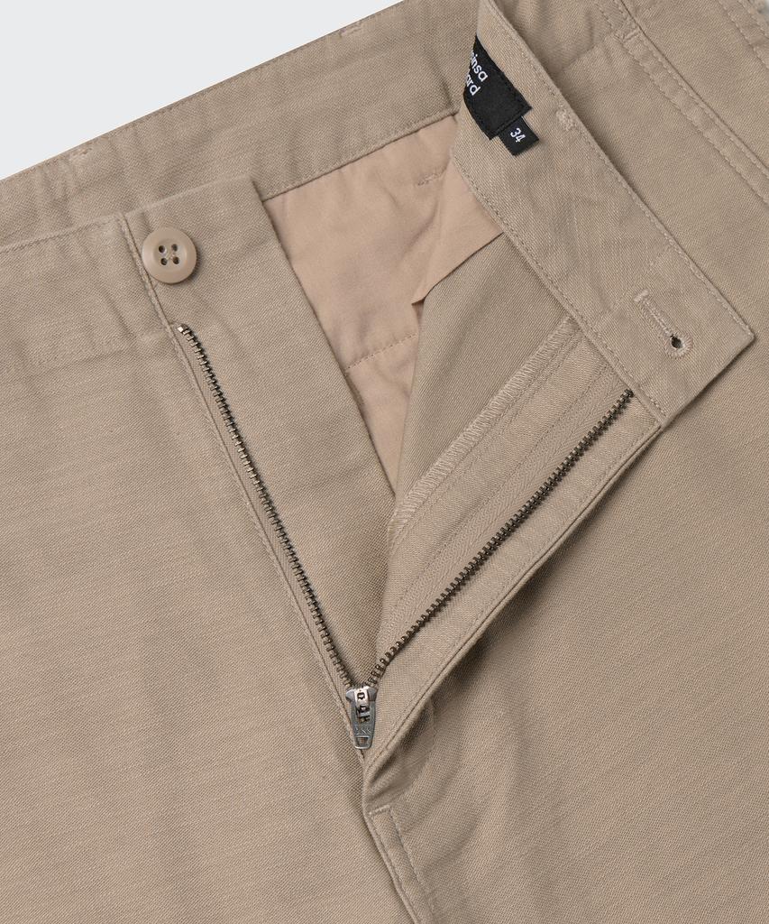 MUSINSA STANDARD Back Satin Tapered Officer Pants [Beige]