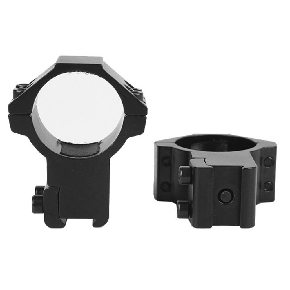 2PCS Clamps 30mm Rifle Scope Mount Picatinny Dovetail Rail Adapter Aluminum Ring with Stop Pin for Hunting Flashlight Clamp