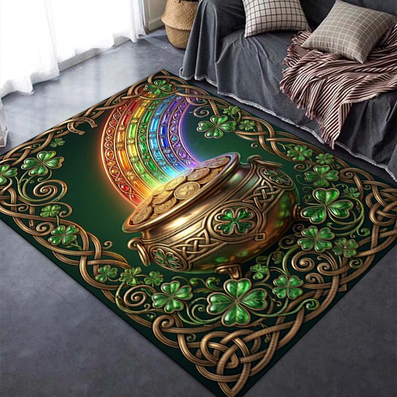 2025 New Coins&Rainbows Carpet Rug for Living Room Bedroom Home Sofa Decoration,Kids play Non-slip Floor Mat115