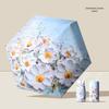 New Macaron Color Five-Fold Ultra-Light Sun Protection Compact Mini Umbrella with Buckle Handle
