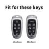 7/8 Buttons TPU Car Key Case Cover for Hyundai Sonata Sel Ev 6 Ev 8 IONIQ 5 NEXO Tucson Sonata 2020 Grandeur 2020 Sonata Limited