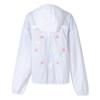adidas Kids Knitted Hooded Cardigan Casual Sports Outerwear White JL7540