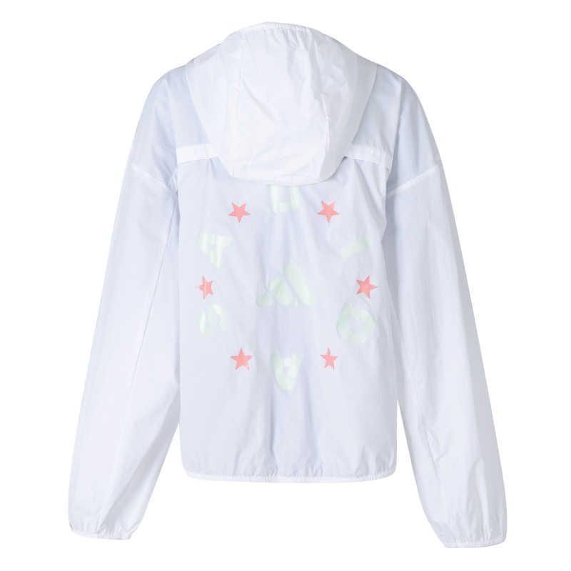 adidas Kids Knitted Hooded Cardigan Casual Sports Outerwear White JL7540