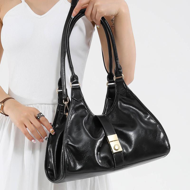 2025 summer new fashion simple retro handbag underarm bag high value niche trend commuter bag women